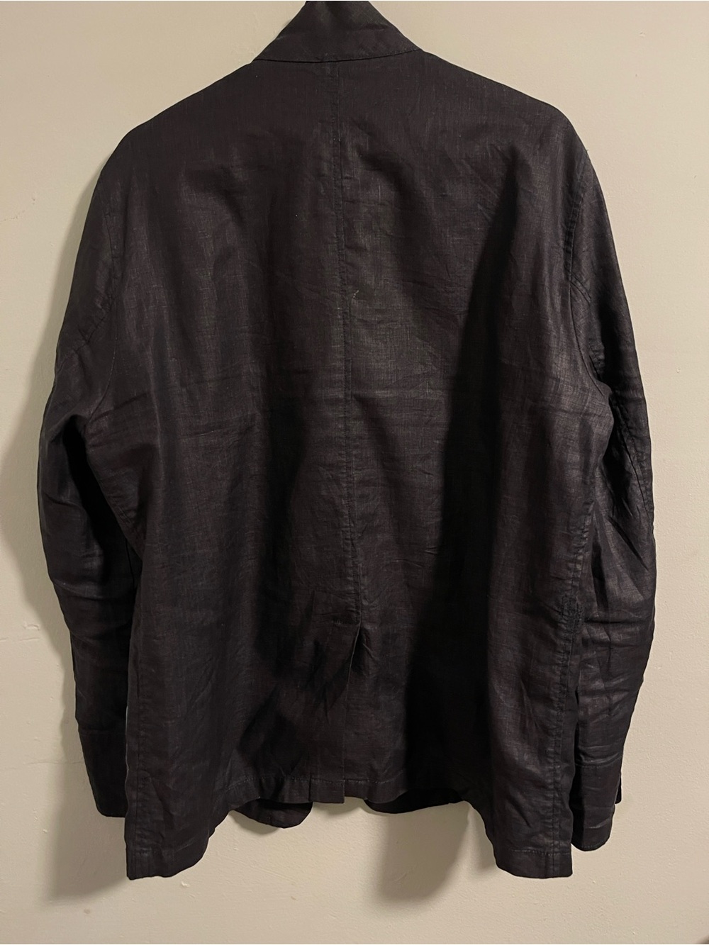Adolfo Dominguez 100% linen Men's Dark Navy Casual Jacket from Japan ๐ฏ๐ต - Picture 9 of 10